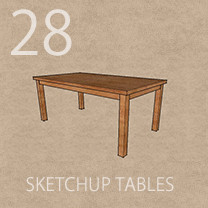 28 SketchUp Tables | SketchUcation